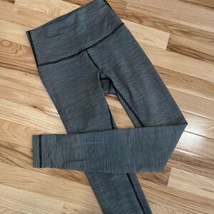 Lululemon Align Leggings, tall, size 4, green merle